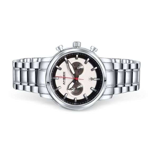 Men's Quartz Chronograph Watch Stainless Stee