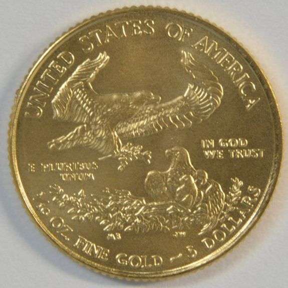 Pristine Superb Gem BU 2015 $5 American Gold Eagle coin