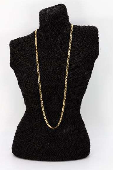 22k Yellow Gold Plated Men's 5.5mm Solid .925 Sterling Silver Curb Chain Link Italy 30"