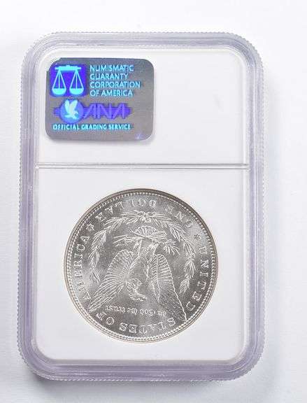 MS64 1886 Morgan Silver Dollar Binion Collection NGC