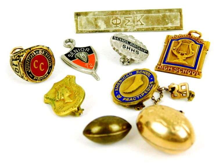 Nice Lot of Vintage School Jewelry