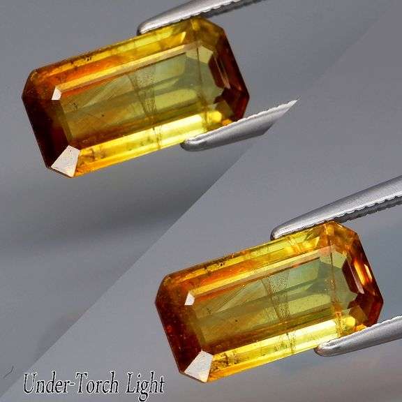Collectors 2.62ct untreated bi-color Sphene