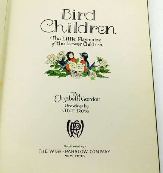 Delightful 1939 Bird Children, Illustrated