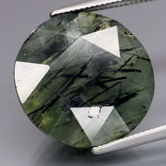 Really cool 14.23ct heavily rutilated Prehnite