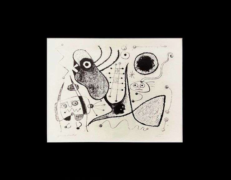 Miro Matted Art Print