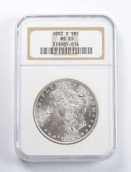 MS65 1882-S Morgan Silver Dollar NGC