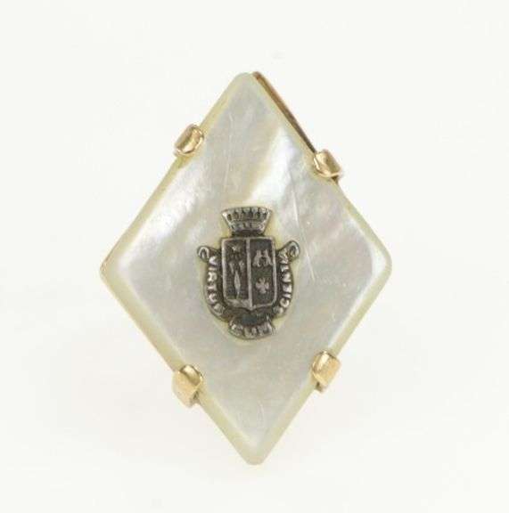 14K Yellow Gold Mother of Pearl St Mary-of-the-Woods College Ring