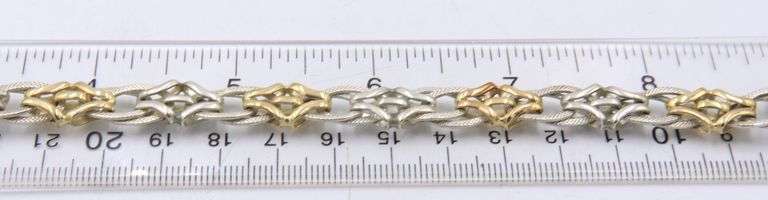 Italian Sterling Silver Fancy Link Bracelet