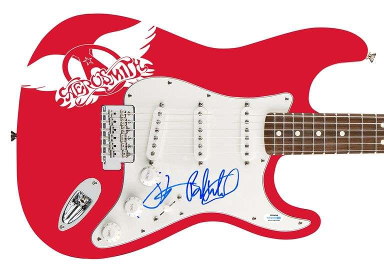 Aerosmith Autographed Greatest Hits Album CD Photo Graphics Guitar ACOA