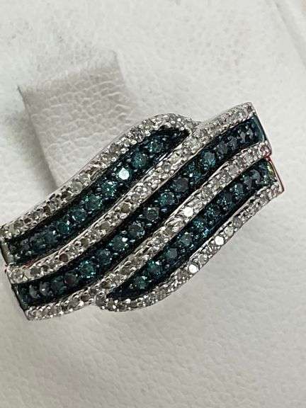 CERTIFIED BRAND NEW 14K WHITE GOLD AND DIAMOND RING