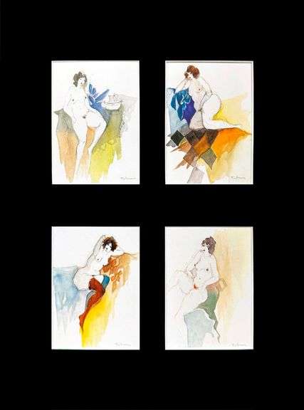 Tarkay Matted Art Print