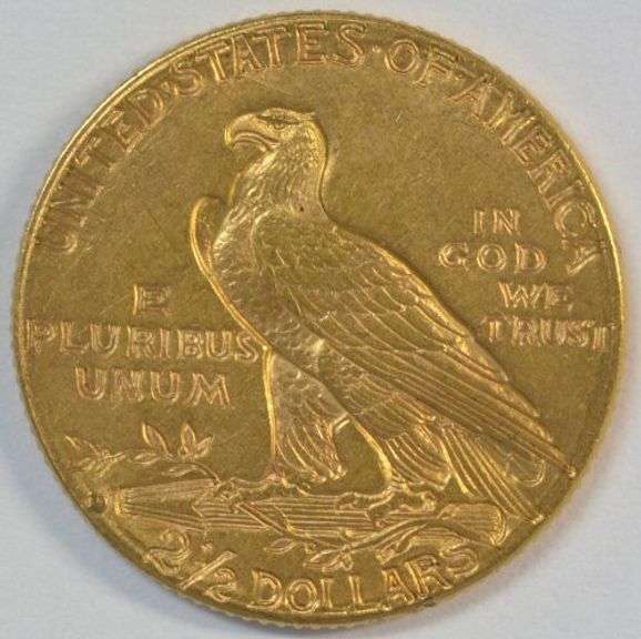 Lovely BU 1914-D US $2.50 Indian Gold Piece. Better date
