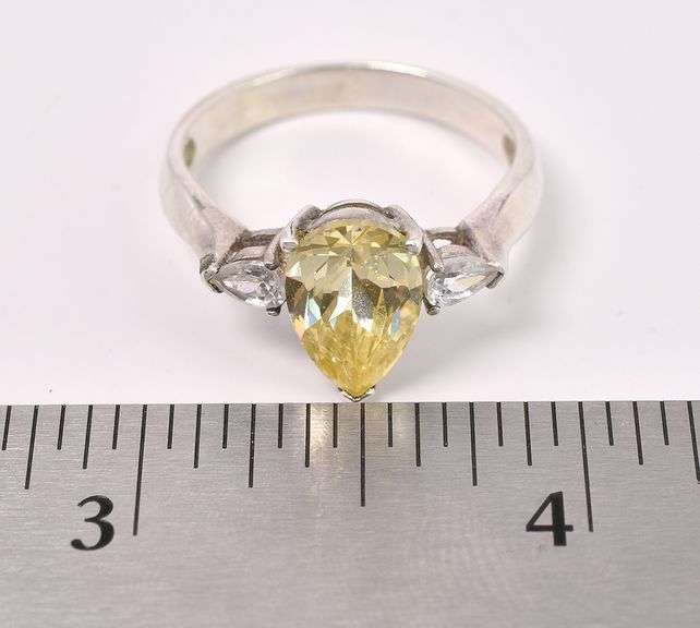 CZ Ring In Sterling Silver