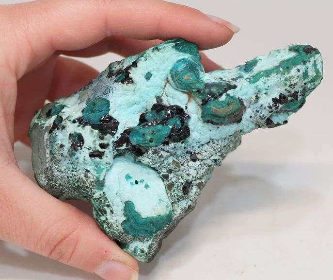 Unique collectors 1,195ct blue and green Chrysocolla