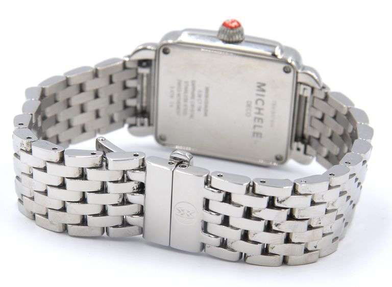 Michele Deco Mother of Pearl Diamond Dial Watch