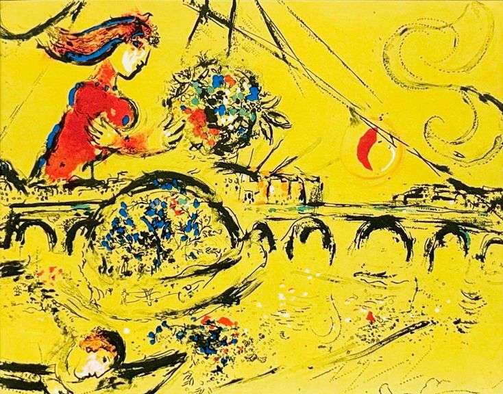 Marc Chagall Matted Art Print
