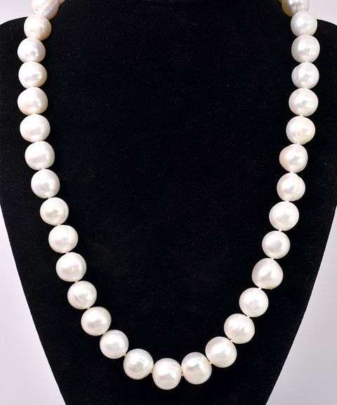 Fresh water Pearl Necklace In Sterling Silver