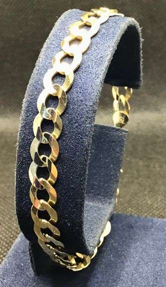 STYLISH AND MINIMALIST 14K YELLOW GOLD CURB-LINK BRACELET