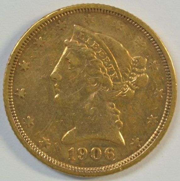 Very nice 1906-S US $5 Liberty Gold Piece