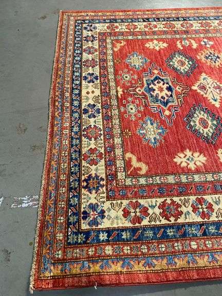 Exquisite Fine Geometric Super Kazak Rug 9x12