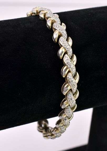 X Link Bracelet In Sterling Silver