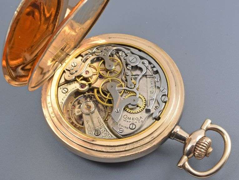 Rare 2018 Omega GF Chronograph Pocket Watch