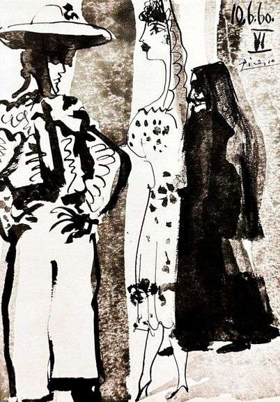 Picasso Matted Art Print