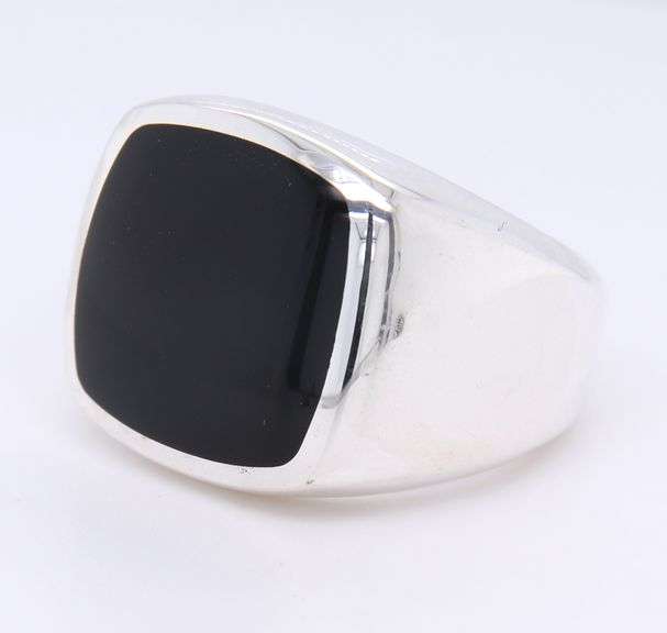 David Yurman Black Onyx Exotic Stone Signet
