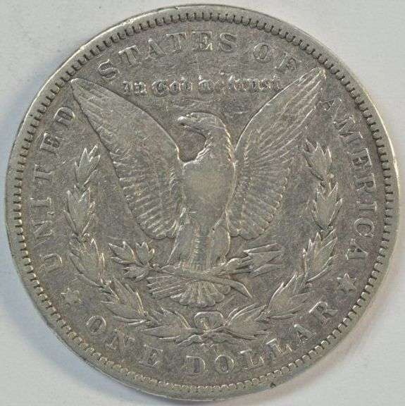 Very nice 1890-CC Morgan Silver Dollar. Upper end