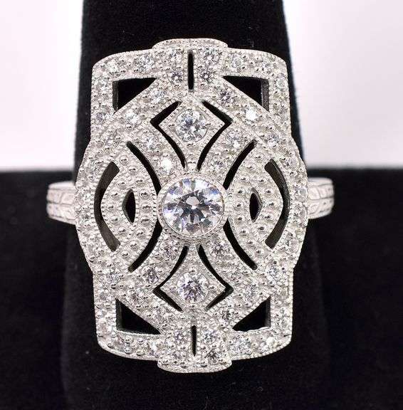 CZ Ring In Sterling Silver