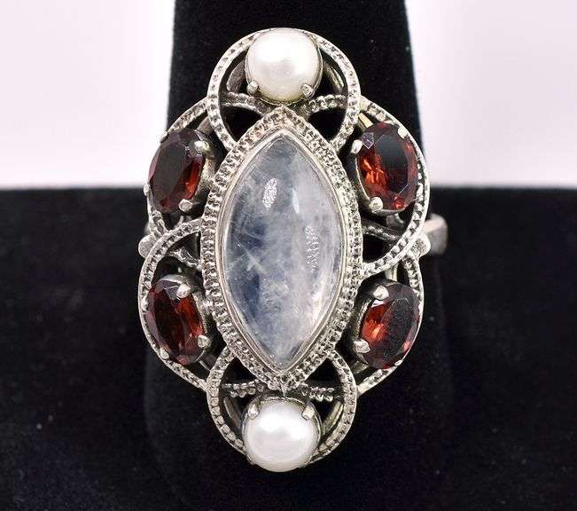 Multi-Gem Ring In Sterling Silver