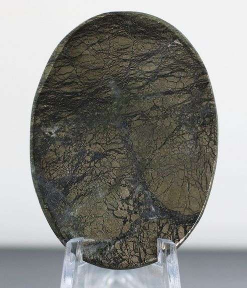 Awesome 104.26ct Nipomo Agate with Marcasite cabochon