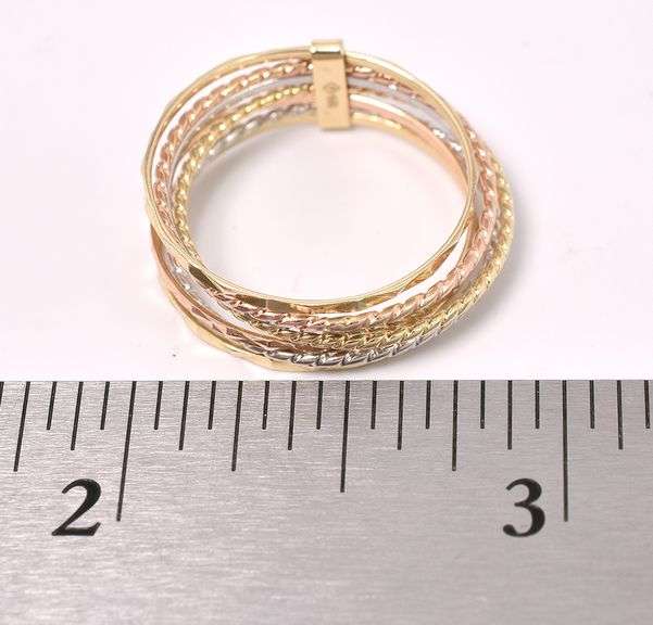 Interesting 14K Multi-Tone Gold Ring
