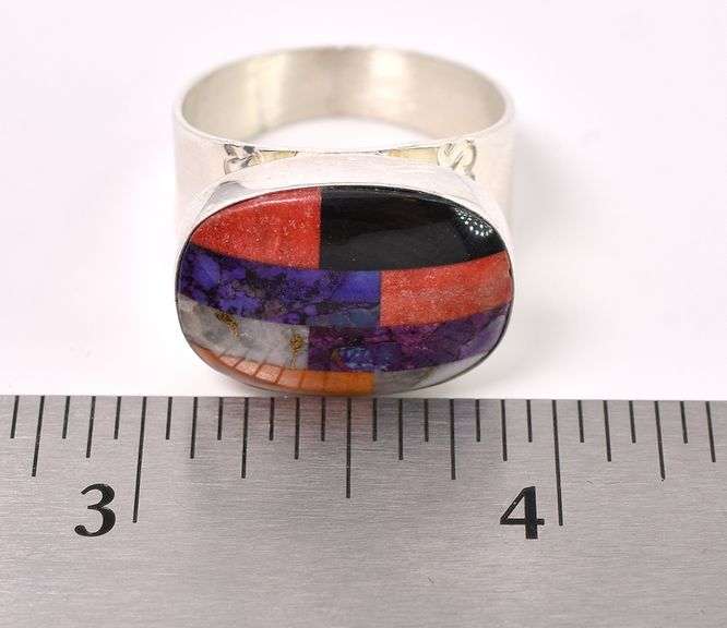 Multi-Stone Ring In Sterling silver