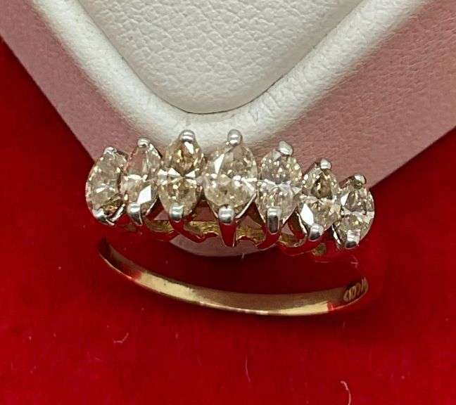 CERTIFIED 14K GOLD AND DIAMOND BAND