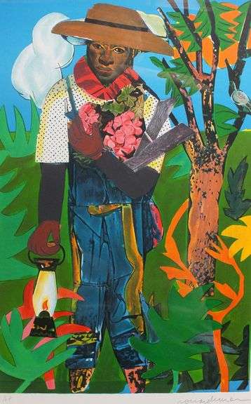 Fantastic Original painting by Bearden Romare