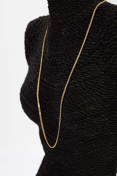 14k Yellow Gold Hollow Curb Link Chain 2.5mm Necklace 24"