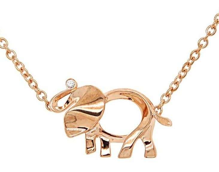 Tiffany & Co. Diamond Save The Wild Elephant Bracelet in 18K W/Box
