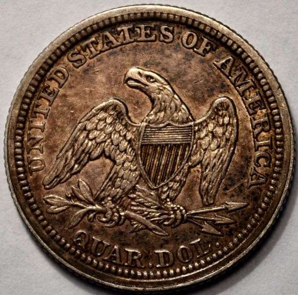 1854 Seated Liberty Quarter Arrows