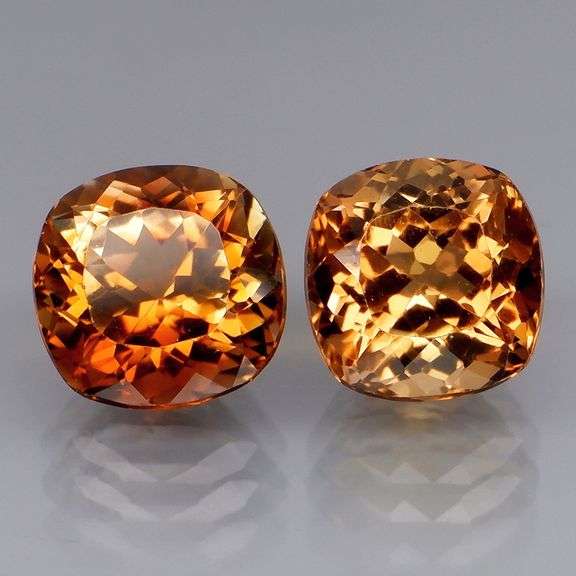 Regal 7.03ct Imperial Topaz Pair