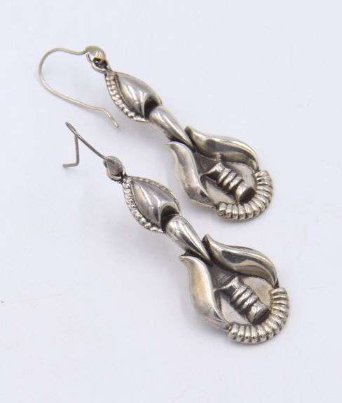 2 Pairs of 925 Sterling Silver Dangle Earrings