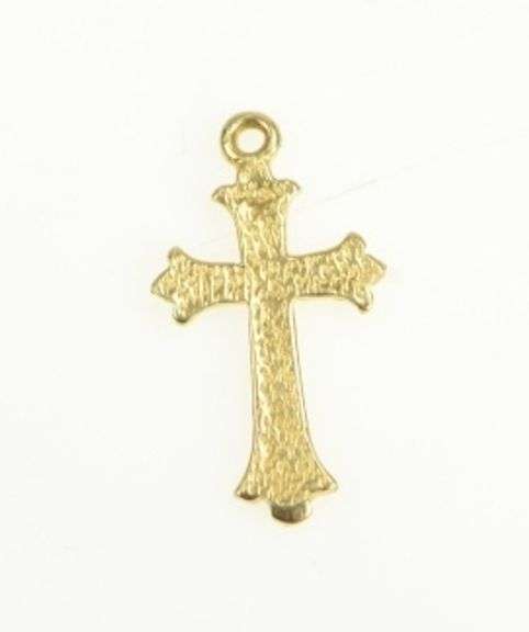 14K Yellow Gold Christian Faith Vintage Jesus Christ Charm/Pendant