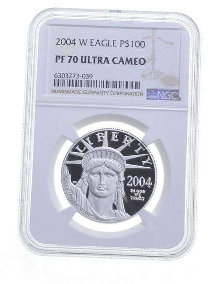 PF70 UCAM 2004-W $100 American Platinum Eagle - Graded NGC