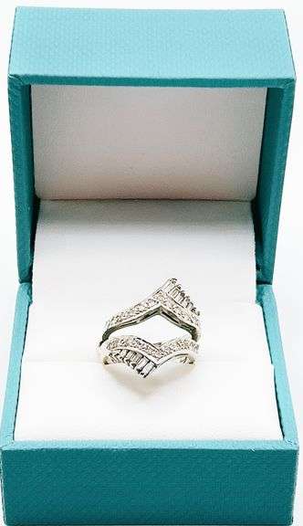14kt Solid White Gold Diamond Ring Enhancer