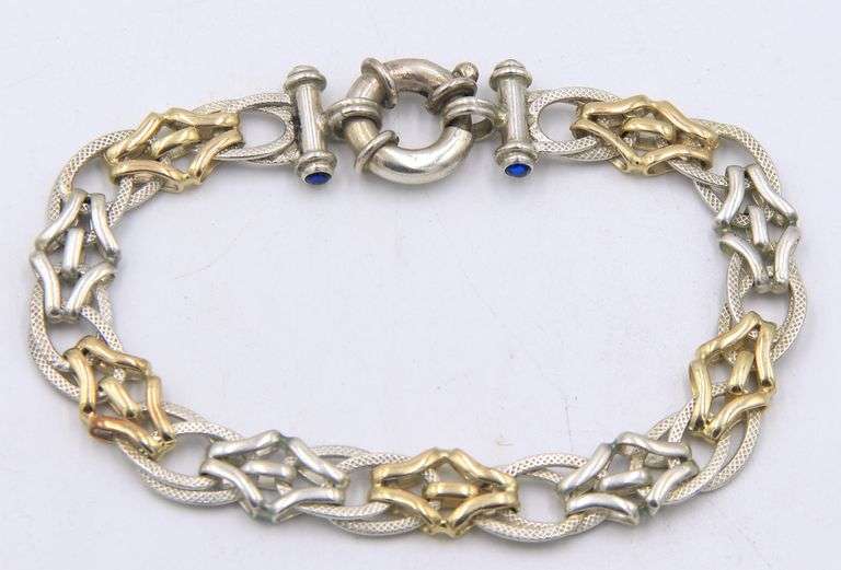 Italian Sterling Silver Fancy Link Bracelet