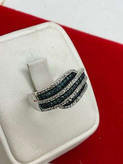 CERTIFIED BRAND NEW 14K WHITE GOLD AND DIAMOND RING