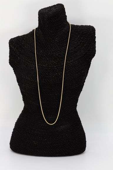 22k Yellow Gold Plated Sterling Silver Snake Chain 2.4mm Solid 925 New Brazilian Necklace 30"