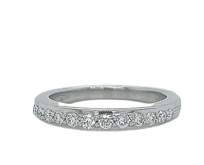 PLATINUM RING WITH DIAMONDS