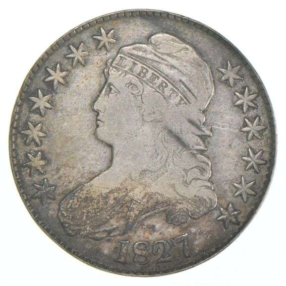 1827 Capped Bust Half Dollar o-114 R5+