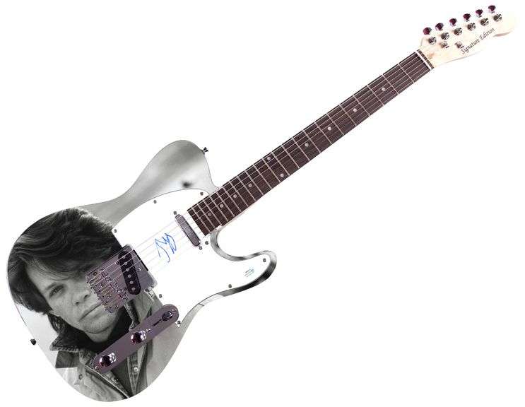 John Cougar Mellencamp Autographed 1/1 Custom Graphics Guitar ACOA